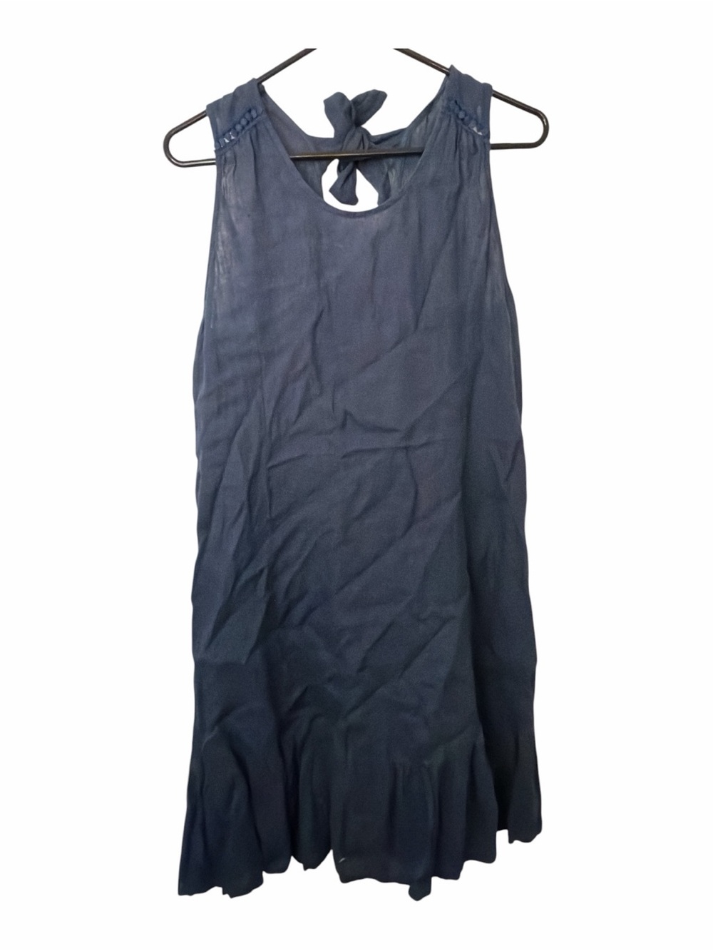 Blue casual linen dress Terzo Milennio made in Italy size L